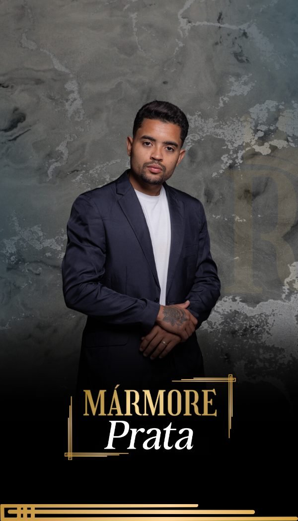 Efeito mármore Prata — Mateus, o Rei do Mármore